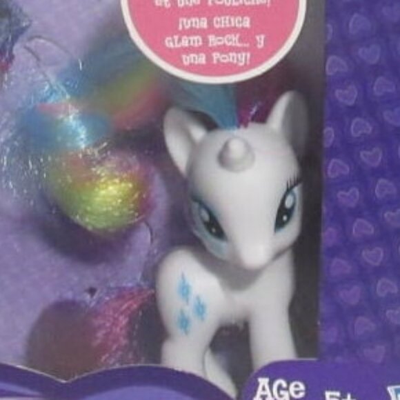 Rarity doll and pony equestria girl set my little pony rainbow rocks new in box - Picture 6 of 12